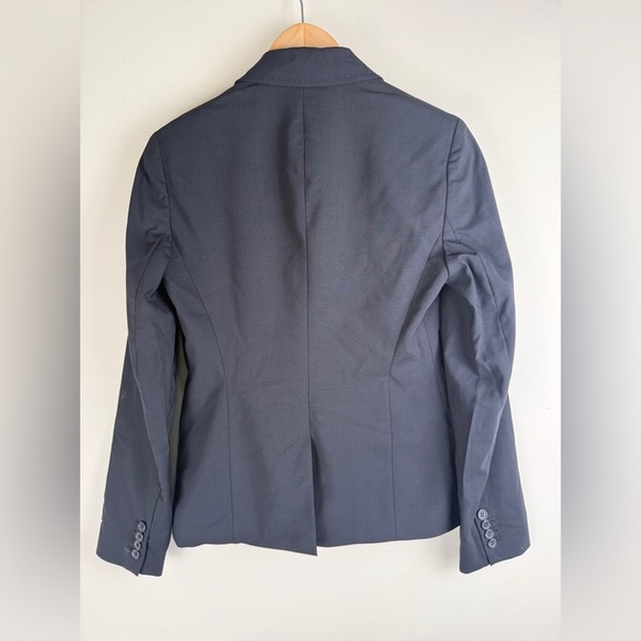 J. Crew Schoolboy Women's Size 2 Black Wool 2 Button Blazer Jacket #71959 Career - Picture 2 of 14